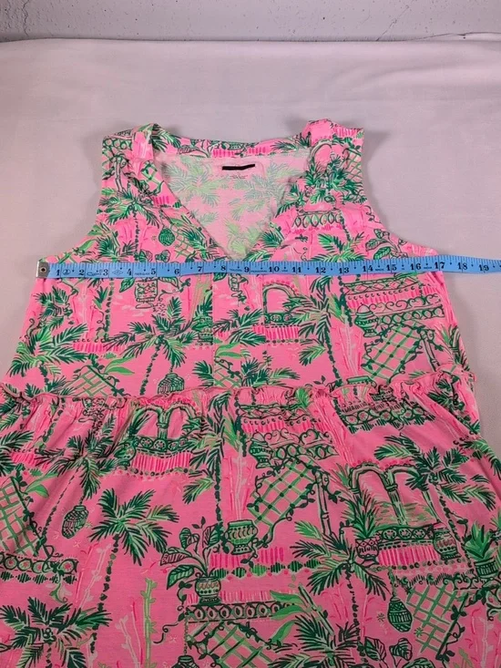Lilly Pulitzer Lorina Swing Dress Mandevilla Baby Always Worth It Size S *READ - Picture 3 of 8